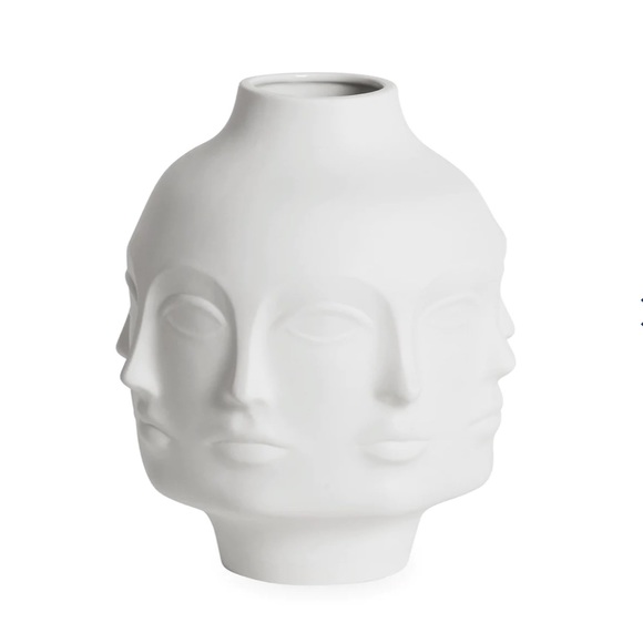 Jonathan Adler Other - Jonathan Adler Dora Maar Porcelain Bisque White Faces Vase